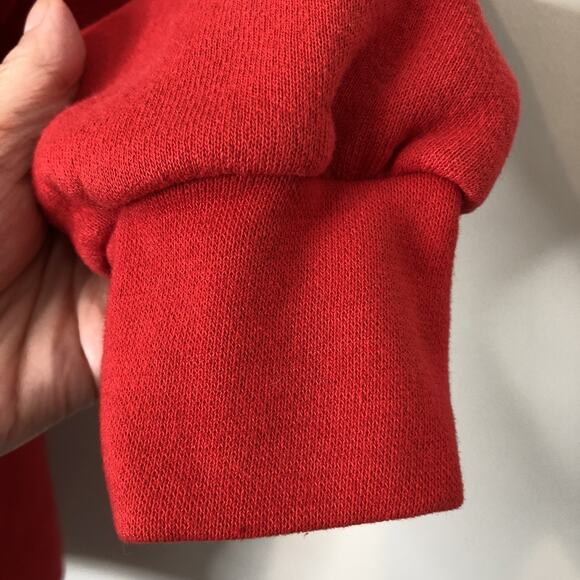 Walt Disney World Mickey Mouse Santa Hat Sparkle Red Sweatshirt Size Large - Picture 5 of 9